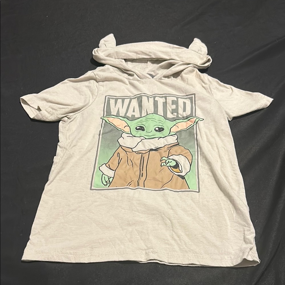 Kids Beige Star Wars Graphic T-Shirt Madalorian